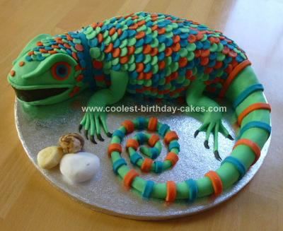 Lizard Birthday Cake