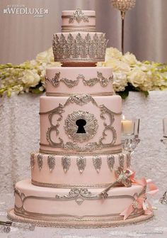 Locks and Key Wedding Cake