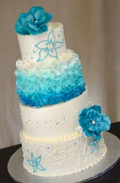 7 Photos of Malibu Blue Beach Wedding Cupcakes 7 Photos of Malibu Blue Beach Wedding Cupcakes