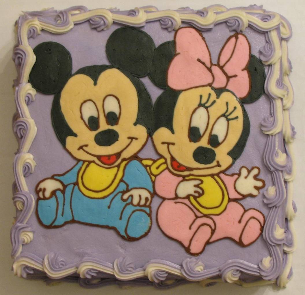 Mickey and Minnie Mouse Birthday Cakes