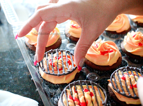 Mini BBQ Grill Cupcakes