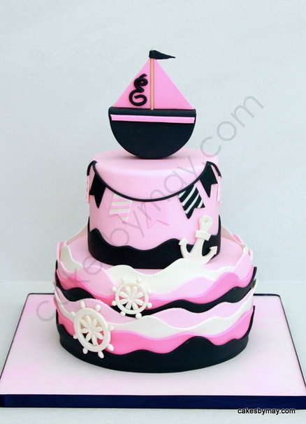 Nautical Theme Baby Shower Cake Nautical Theme Baby Shower Cake