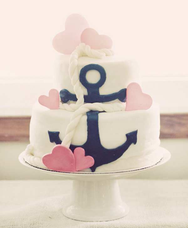 Nautical Theme Birthday Party Cake
