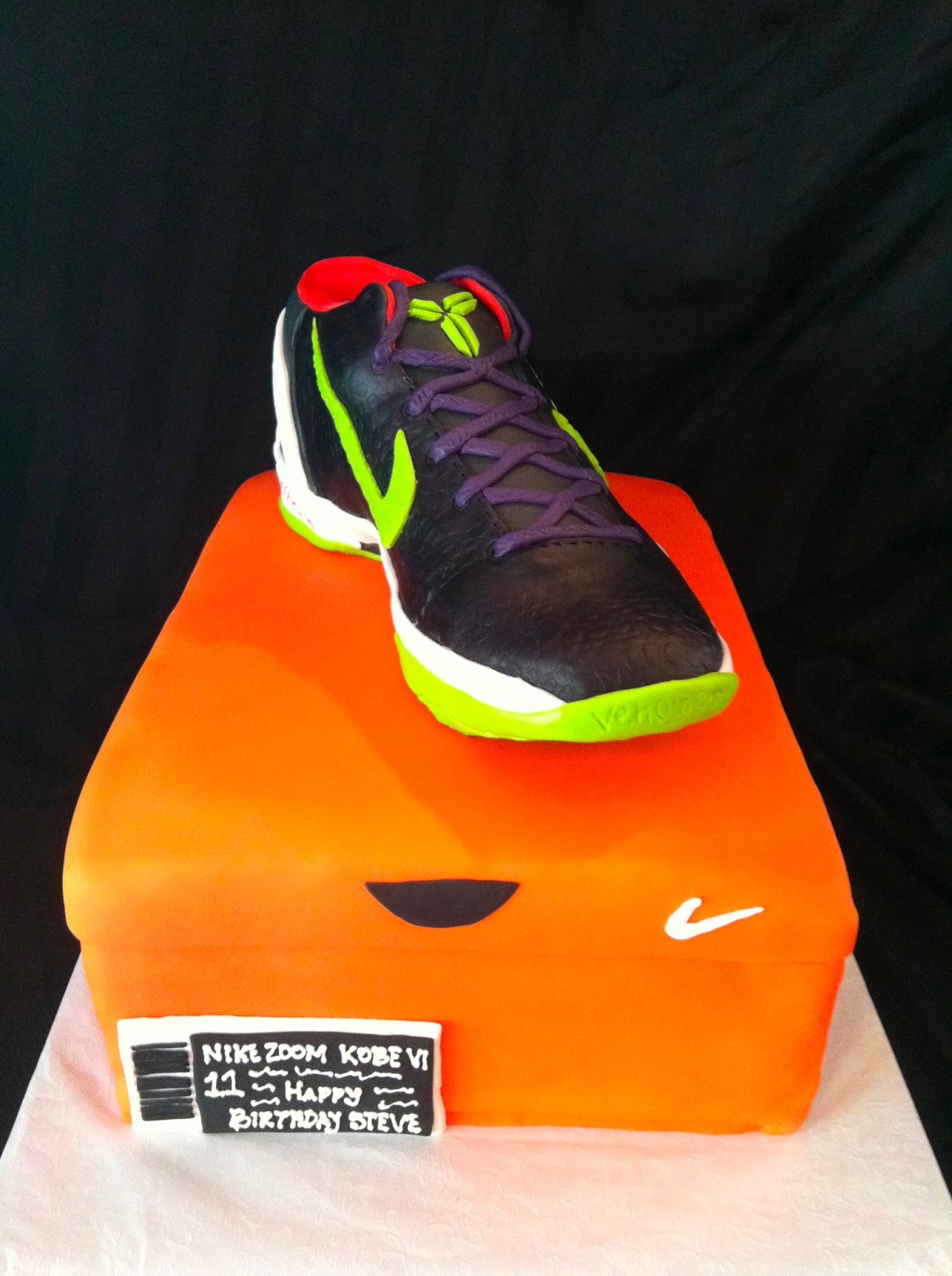 Nike Shoe Box Cake