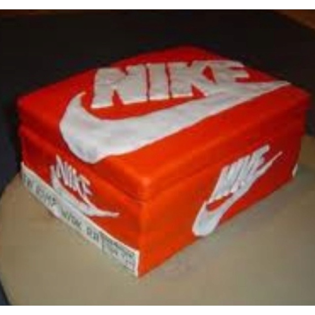Nike Shoe Box Cake