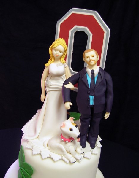 Ohio State Buckeyes Wedding Cake Topper