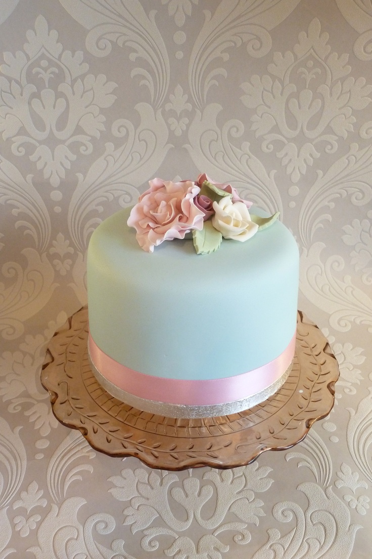 One Layer Wedding Cake Designs