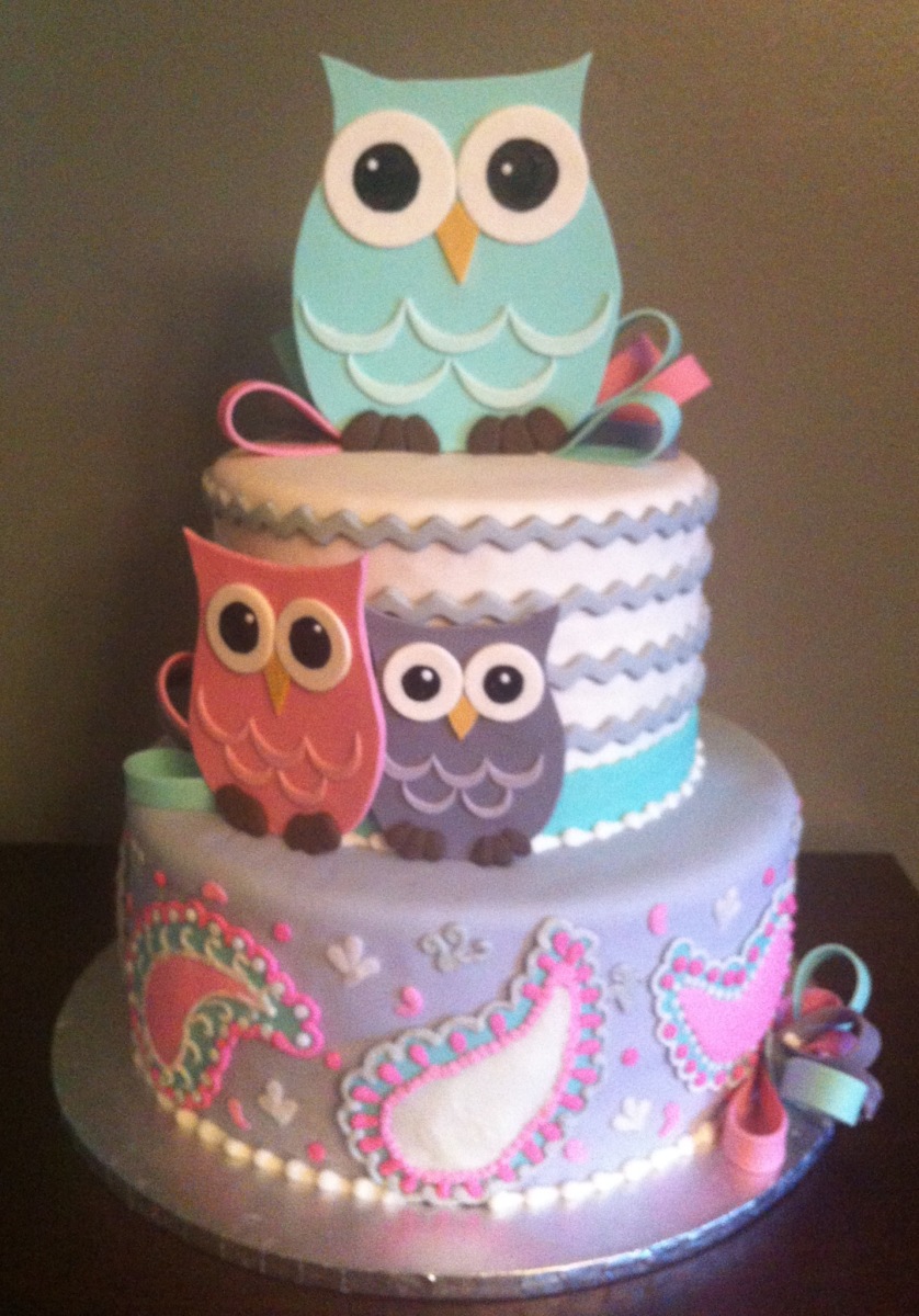 11 Photos of Decor Owls Baby Cakes