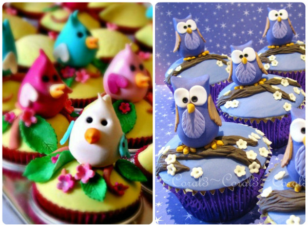 Owl Baby Shower Cupcake Idea