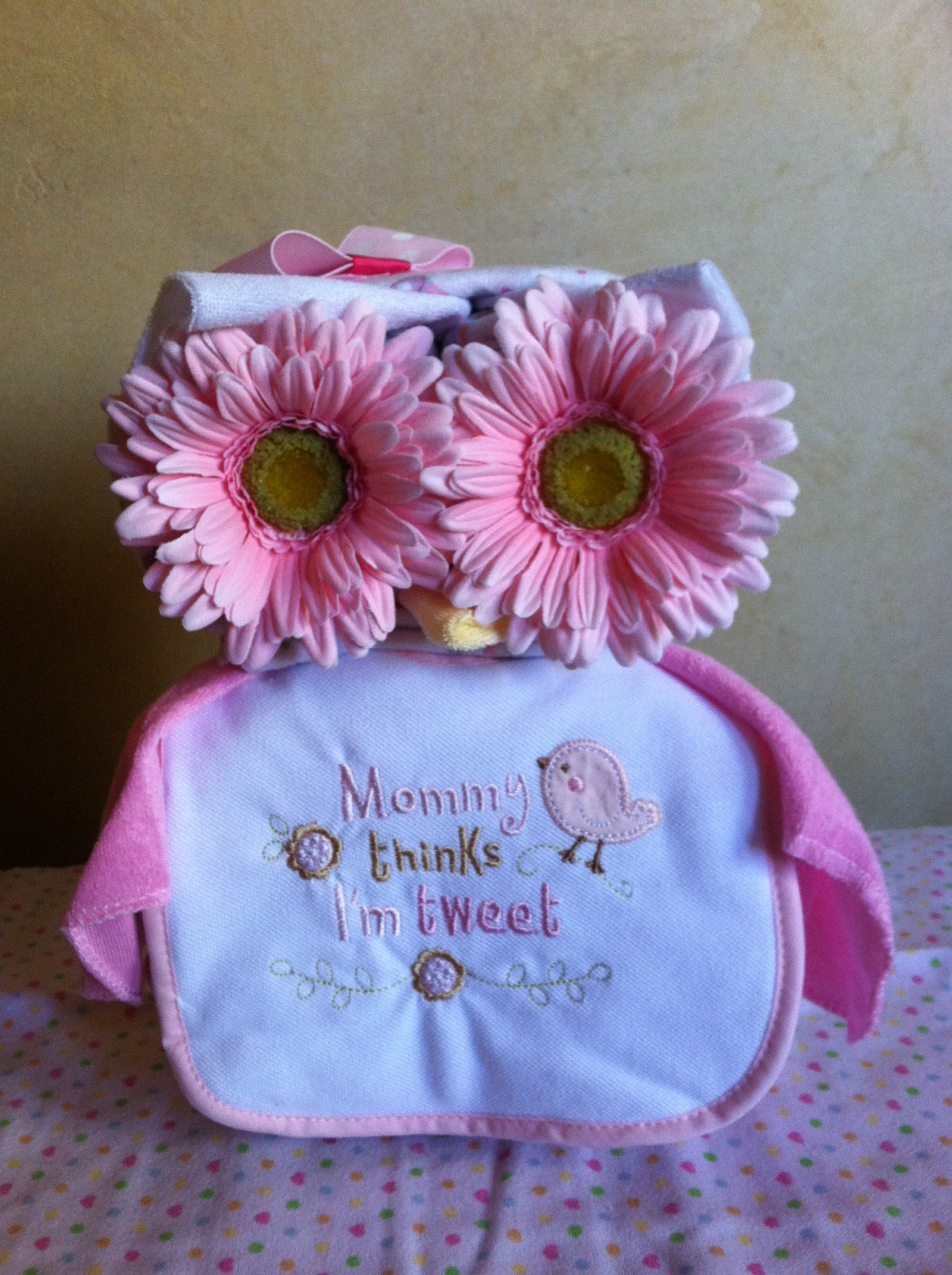 Owl Diaper Cake Baby Shower Decorations
