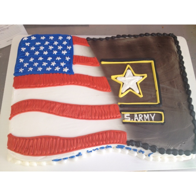 Patriotic Retirement Cake