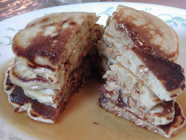 Peanut Butter Chocolate Chip Pancakes