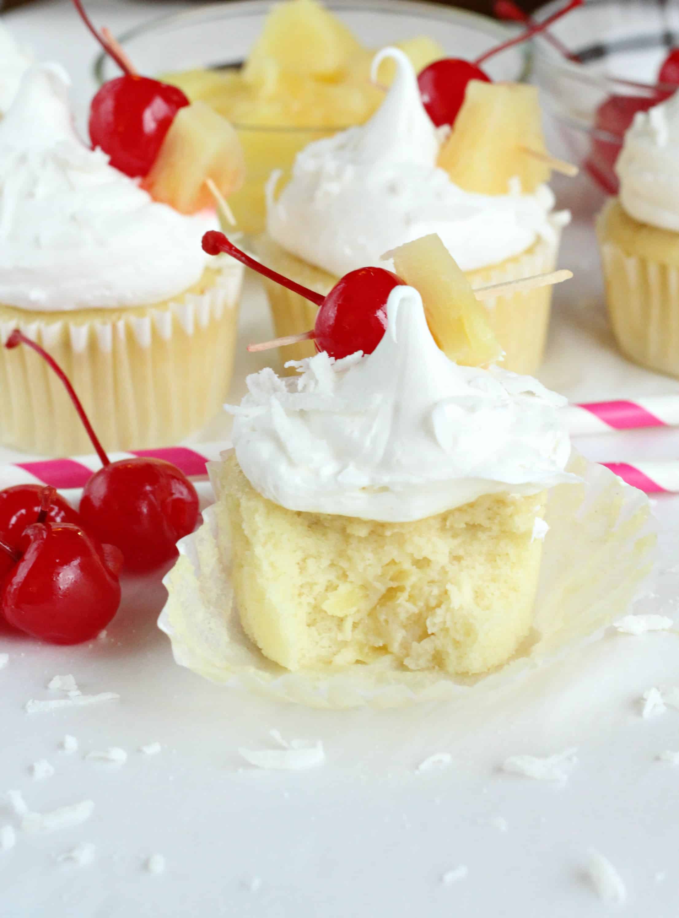 Pina Colada Cupcakes Pina Colada Cupcakes