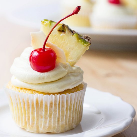 Pina Colada Cupcakes Pina Colada Cupcakes
