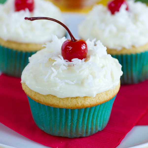 Pina Colada Cupcakes Pina Colada Cupcakes