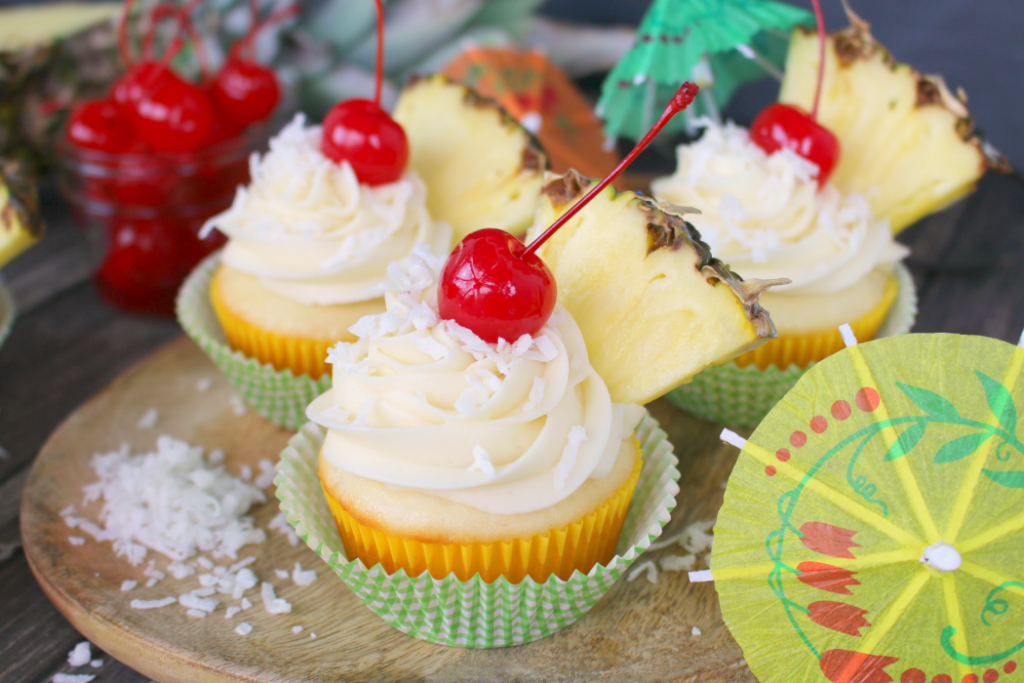Pina Colada Cupcakes Pina Colada Cupcakes
