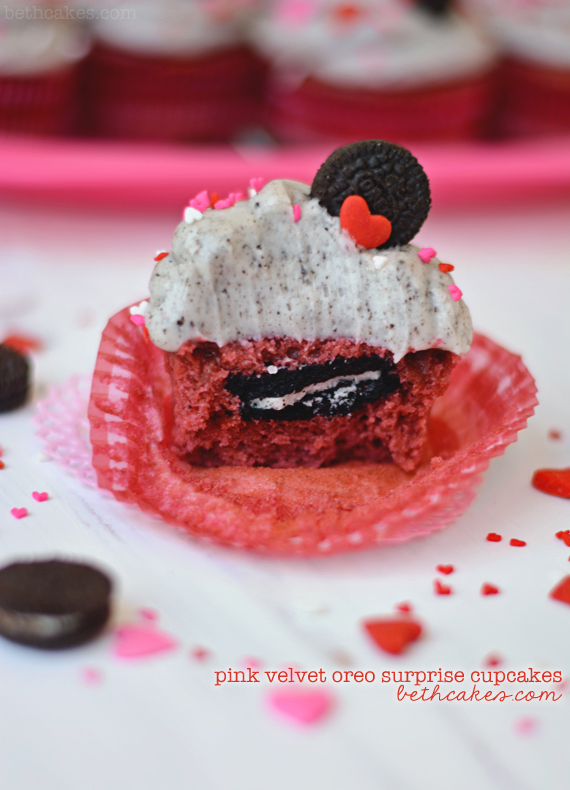 Pink Velvet Cupcakes for Valentine's Day