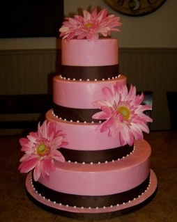 Pink Wedding Cake