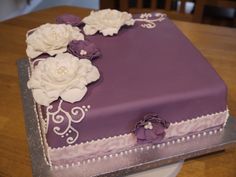 Plain Purple Birthday Cakes