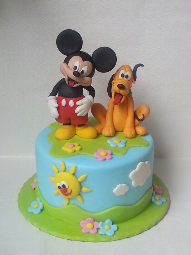 Pluto Mickey Mouse Birthday Cake