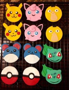 Pokemon Cupcake Toppers