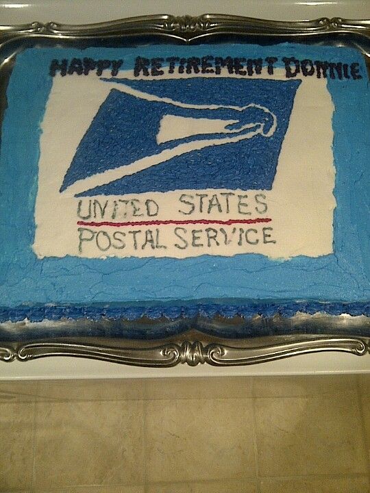 Postal Worker Retirement Cake