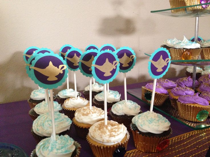 Princess Jasmine Cupcake Toppers