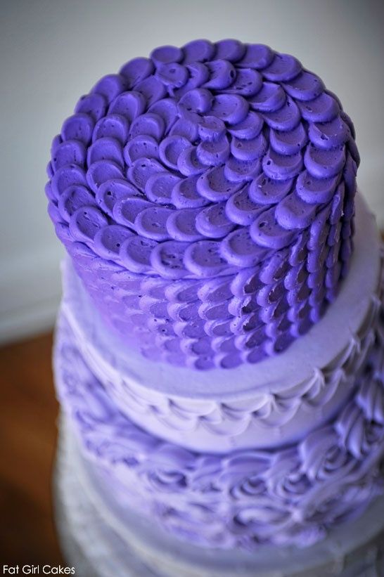 Purple Buttercream Cake