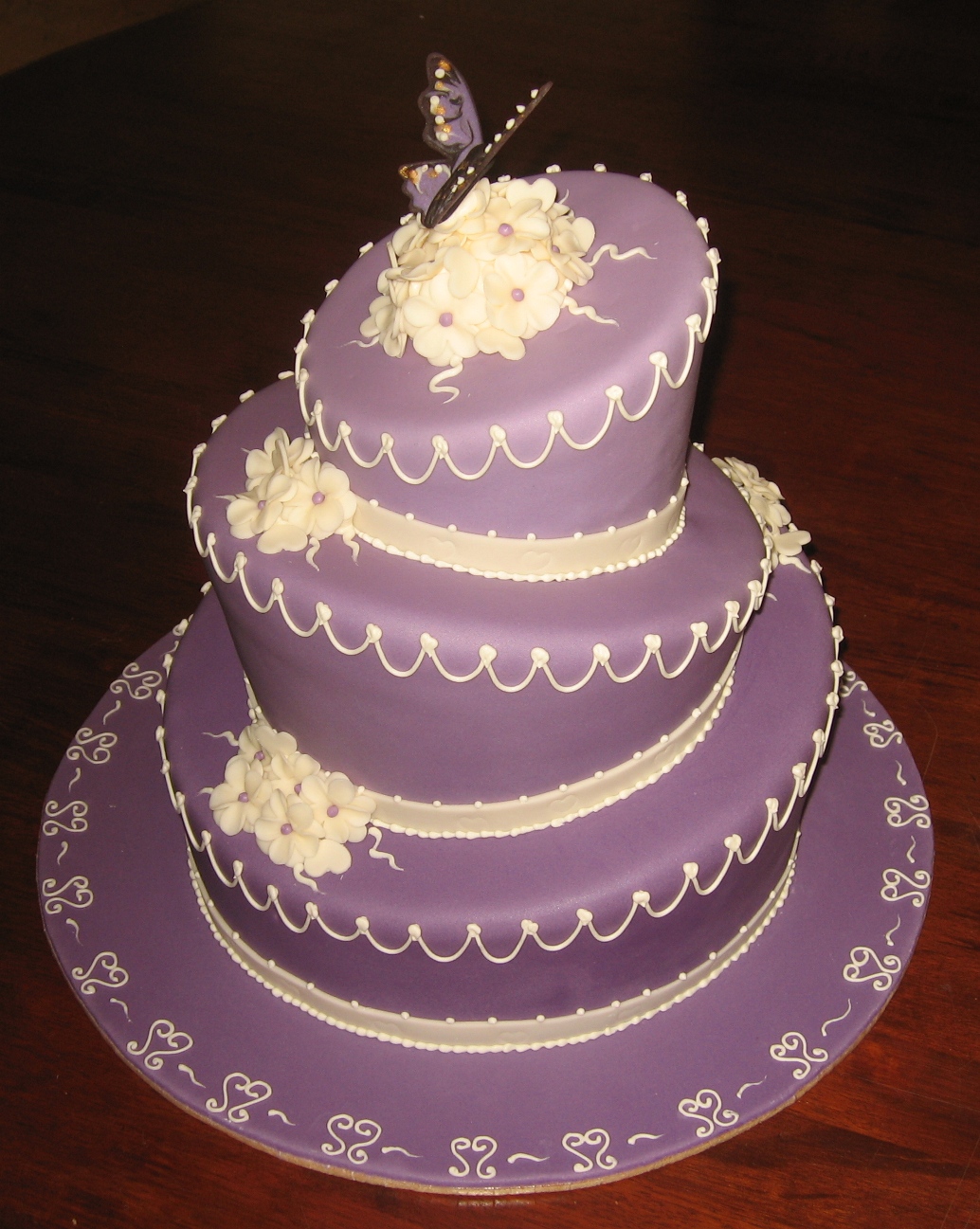 Purple Wedding Cake