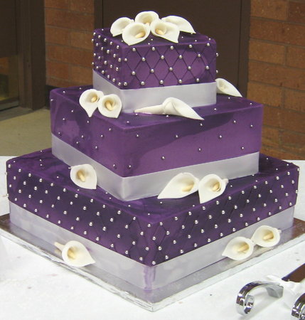 Purple Wedding Cake