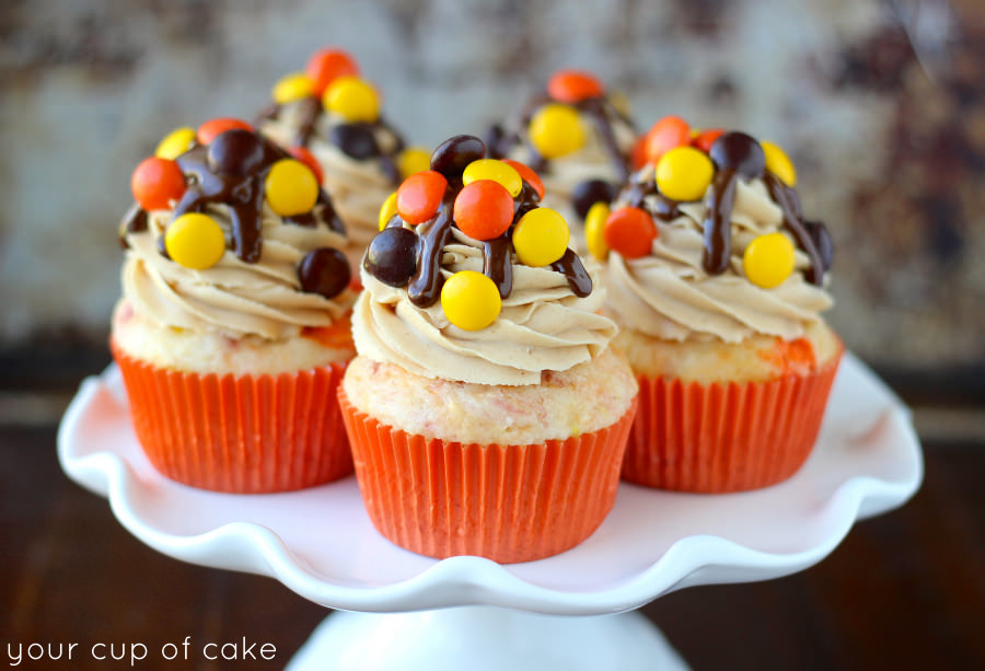 Reese's Pieces Cupcakes