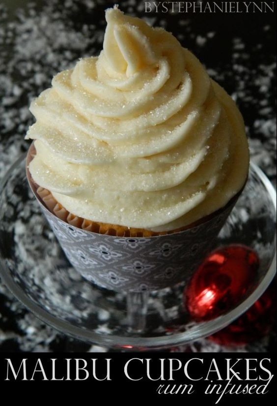 Rum Infused Cupcakes