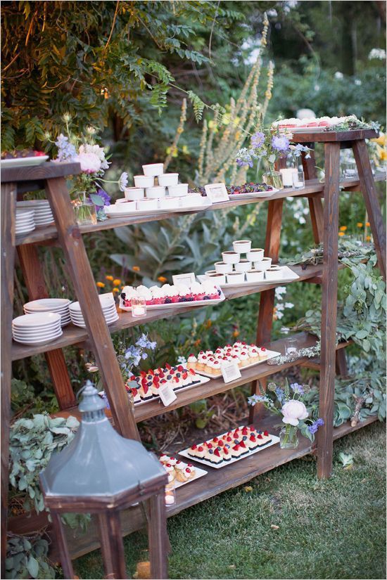 Rustic Country Wedding Ladder Ideas