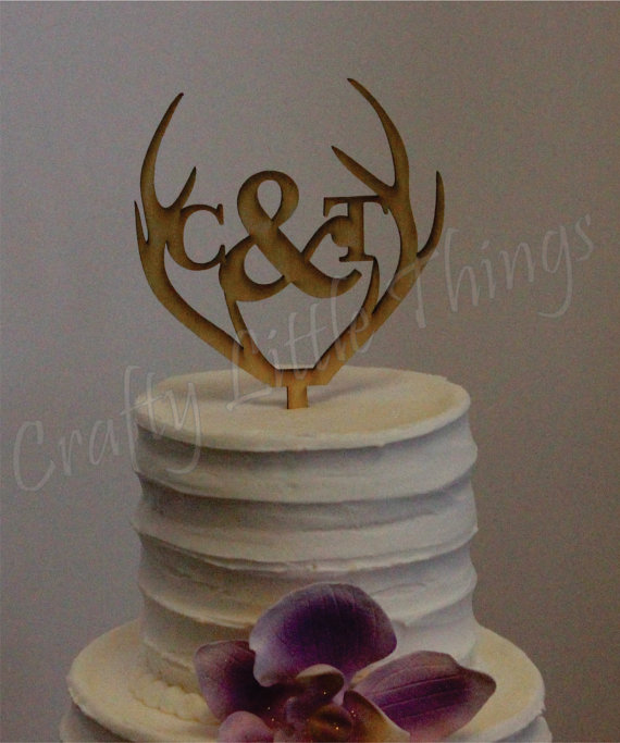 Rustic Wedding Cake Topper