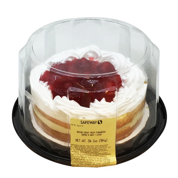 Safeway Strawberry Boston Cream Cake