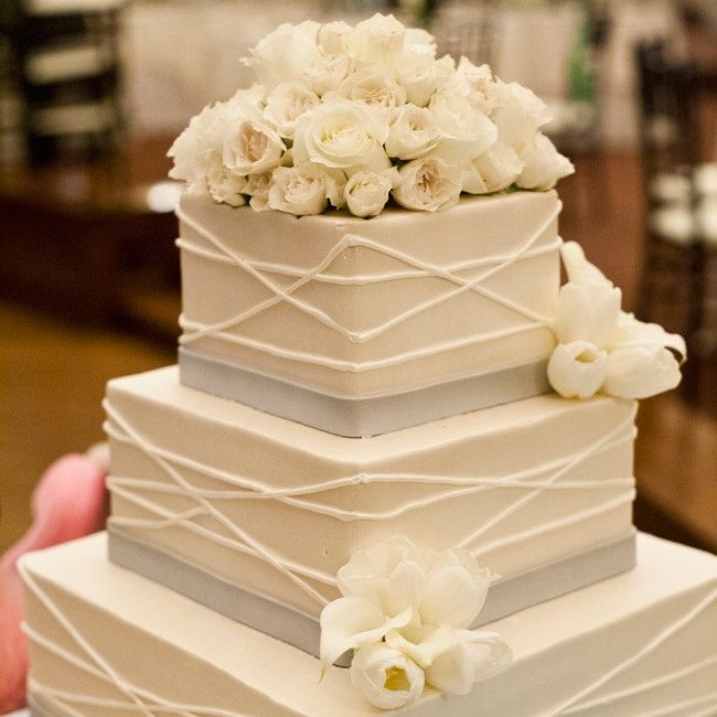 Square Wedding Cake Idea