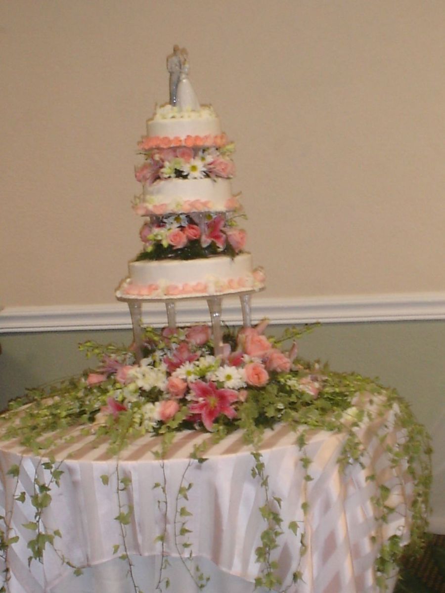 Stargazer Lily Wedding Cake Stargazer Lily Wedding Cake