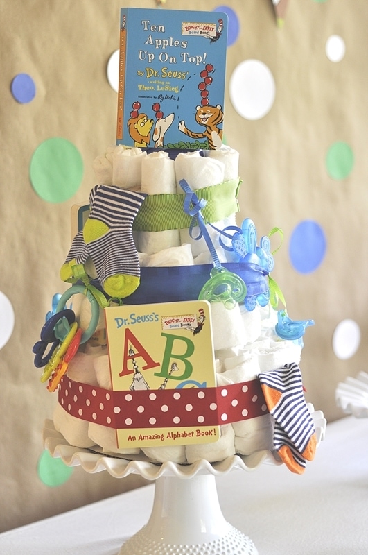 Storybook Themed Baby Shower Diaper Cakes Storybook Themed Baby Shower Diaper Cakes
