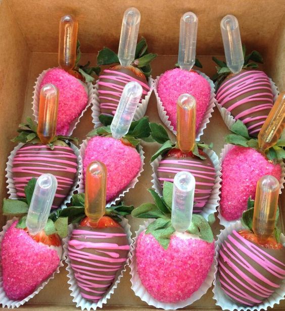Strawberries Infused with Liquor