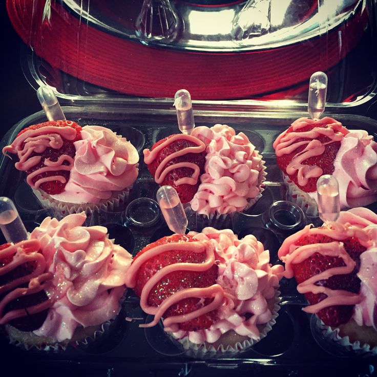 Strawberry Moscato Cupcakes