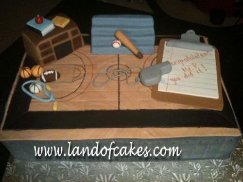 Teacher Graduation Cake