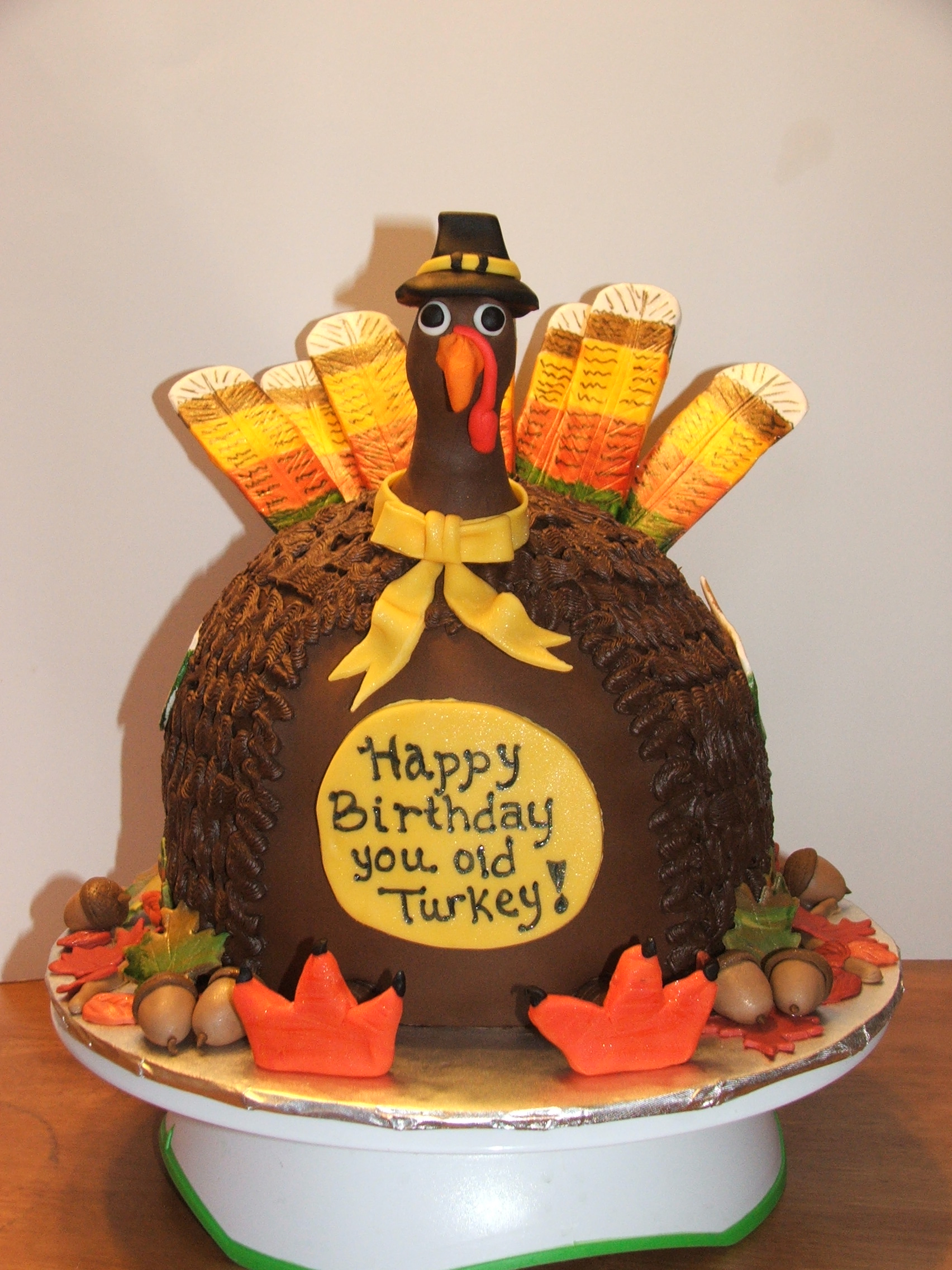 Thanksgiving Turkey Birthday Cake