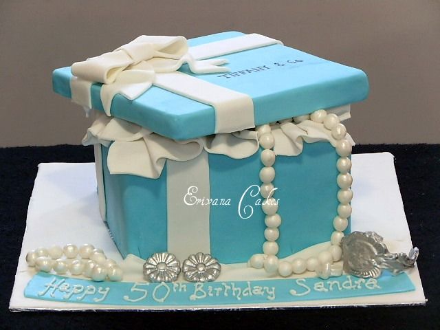 Tiffany Jewelry Box Cake