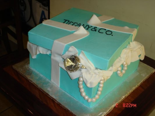 Tiffany Jewelry Box Cake Tiffany Jewelry Box Cake