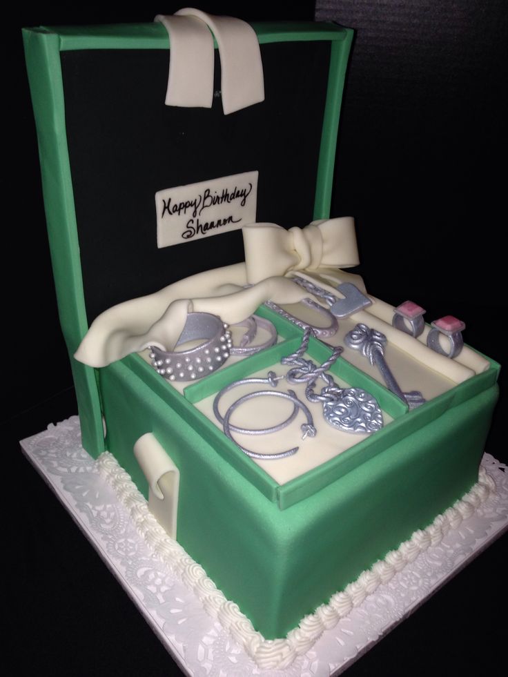 Tiffany Jewelry Box Cake