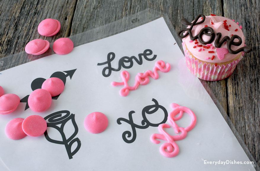 Valentine Chocolate Cupcake Topper