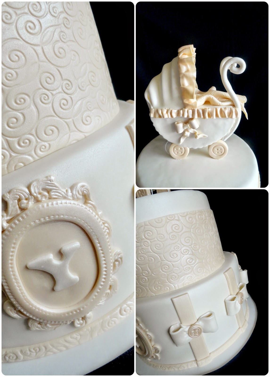Vintage Baby Shower Cake Vintage Baby Shower Cake
