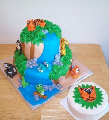 Wild Animal Birthday Cake Wild Animal Birthday Cake
