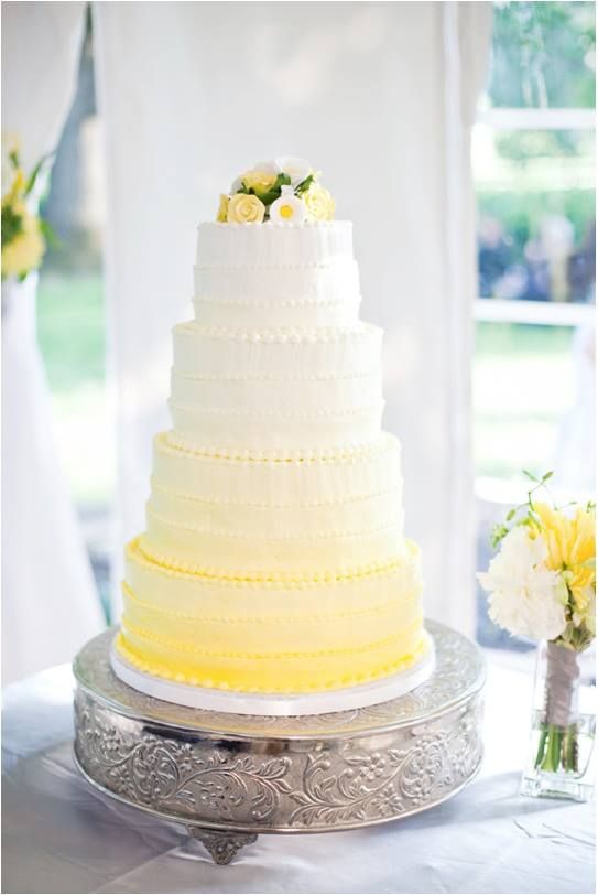 Yellow Ombre Cake Yellow Ombre Cake