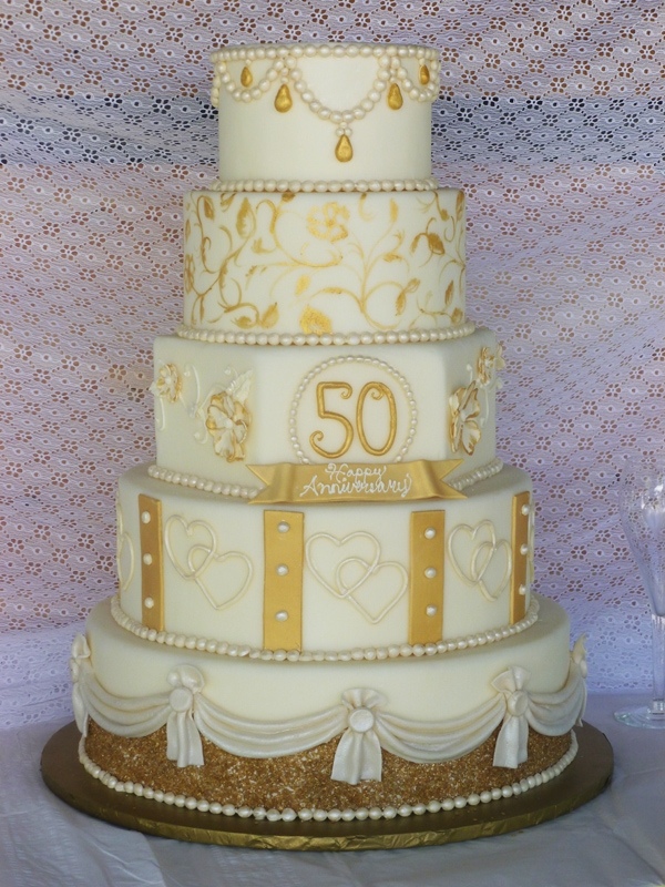 50th Wedding Anniversary Cake